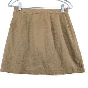Vintage Tweeds Brand Womens Skirt Brown Size 10 Wool Blend 17" Length